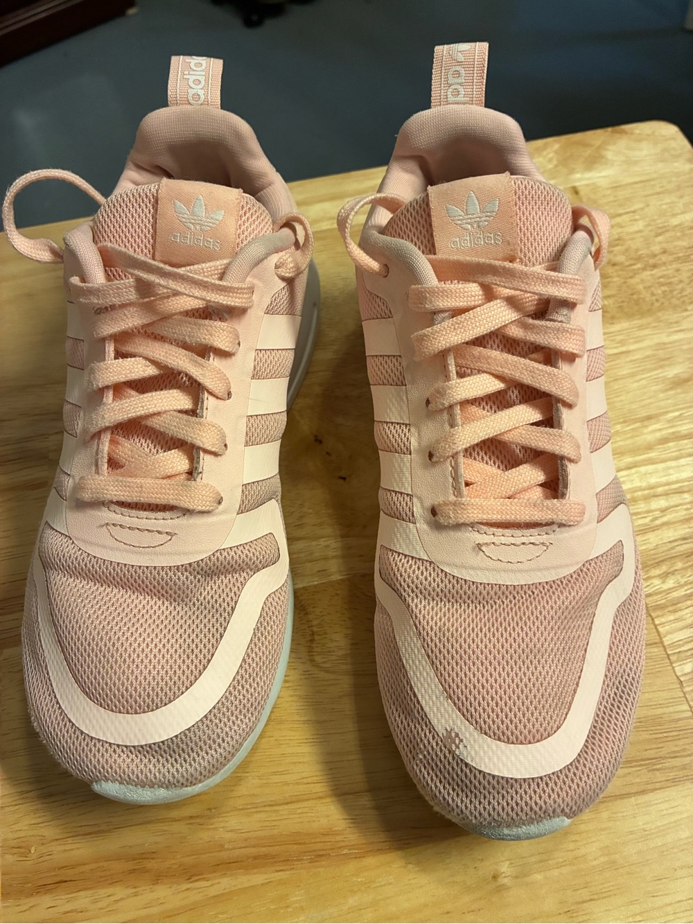 Adidas Lightweight Peach Runner Sneakers Size 2